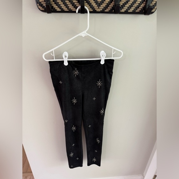 Free People Star Stud Embellished Skinny Pants - Black/Silver - Size 25 - Picture 6 of 15